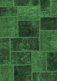 Patchwork Emerald Green Transitional Rug, abs1193emgrn