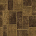 Square Patchwork Brown Transitional Rug, abs1193brn