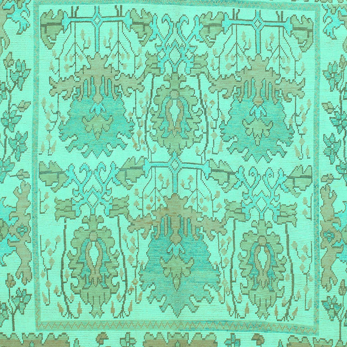 Machine Washable Abstract Turquoise Modern Area Rugs, wshabs1194turq