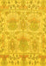 Machine Washable Abstract Yellow Modern Rug, wshabs1194yw