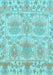 Machine Washable Abstract Light Blue Modern Rug, wshabs1194lblu