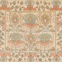 Square Abstract Brown Modern Rug, abs1194