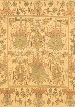 Abstract Brown Modern Rug, abs1194brn