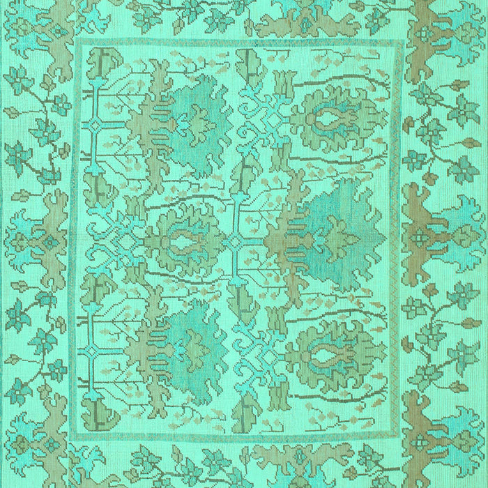 Square Machine Washable Abstract Turquoise Modern Area Rugs, wshabs1194turq