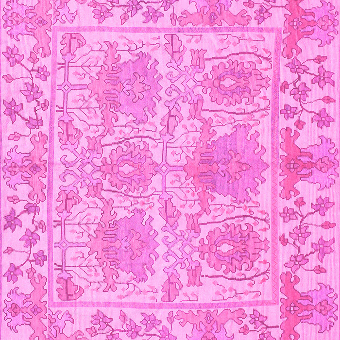 Square Abstract Pink Modern Rug, abs1194pnk