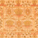 Square Abstract Orange Modern Rug, abs1194org