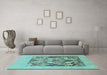 Machine Washable Abstract Light Blue Modern Rug in a Living Room, wshabs1195lblu