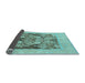 Sideview of Abstract Light Blue Modern Rug, abs1195lblu