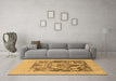 Machine Washable Abstract Brown Modern Rug in a Living Room,, wshabs1195brn