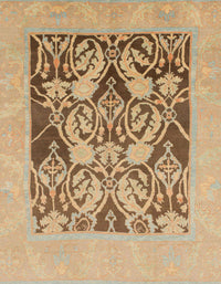 Machine Washable Abstract Light Brown Rug, wshabs1195