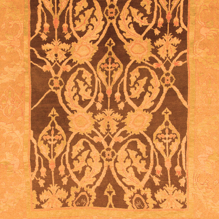 Abstract Orange Modern Rug, abs1195org