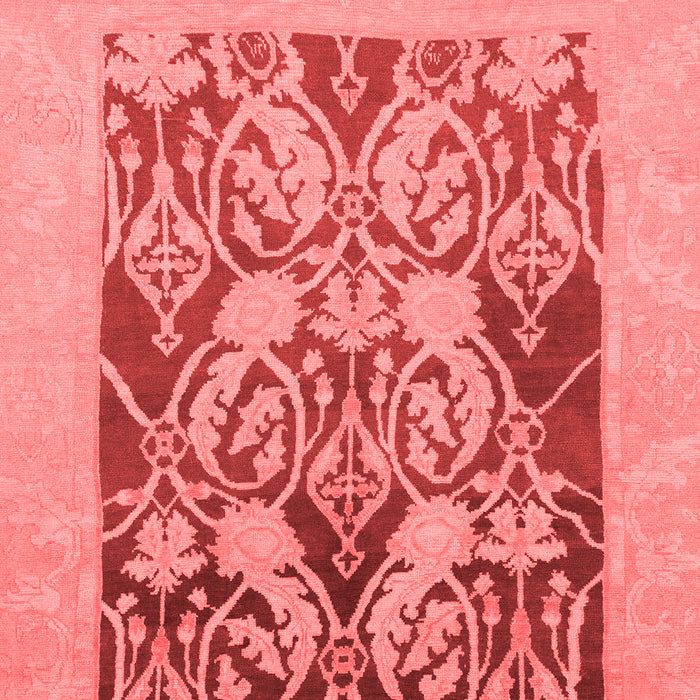 Machine Washable Abstract Red Modern Rug, wshabs1195red