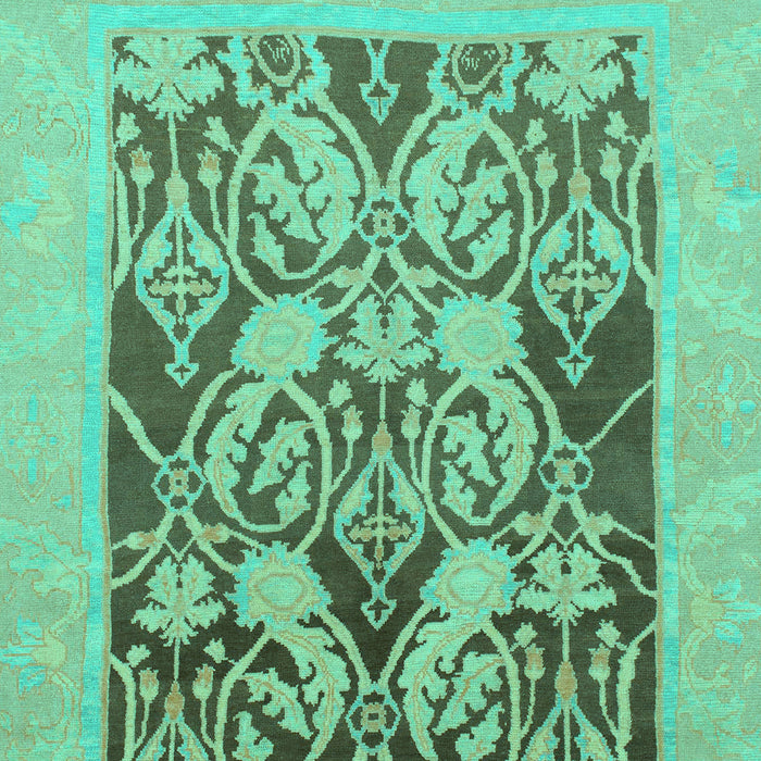 Abstract Turquoise Modern Rug, abs1195turq