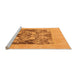 Sideview of Machine Washable Abstract Orange Modern Area Rugs, wshabs1195org