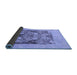 Sideview of Abstract Blue Modern Rug, abs1195blu