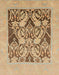 Abstract Light Brown Modern Rug, abs1195