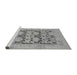 Sideview of Machine Washable Oriental Gray Traditional Rug, wshabs1196gry