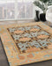Machine Washable Abstract Brown Sugar Brown Rug in a Family Room, wshabs1196