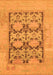 Machine Washable Oriental Orange Traditional Area Rugs, wshabs1196org