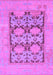 Machine Washable Oriental Purple Traditional Area Rugs, wshabs1196pur