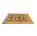 Sideview of Machine Washable Oriental Brown Traditional Rug, wshabs1196brn