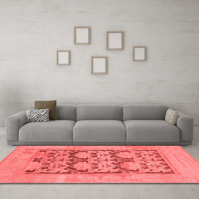 Traditional Red Washable Rugs