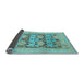 Sideview of Oriental Light Blue Traditional Rug, abs1196lblu