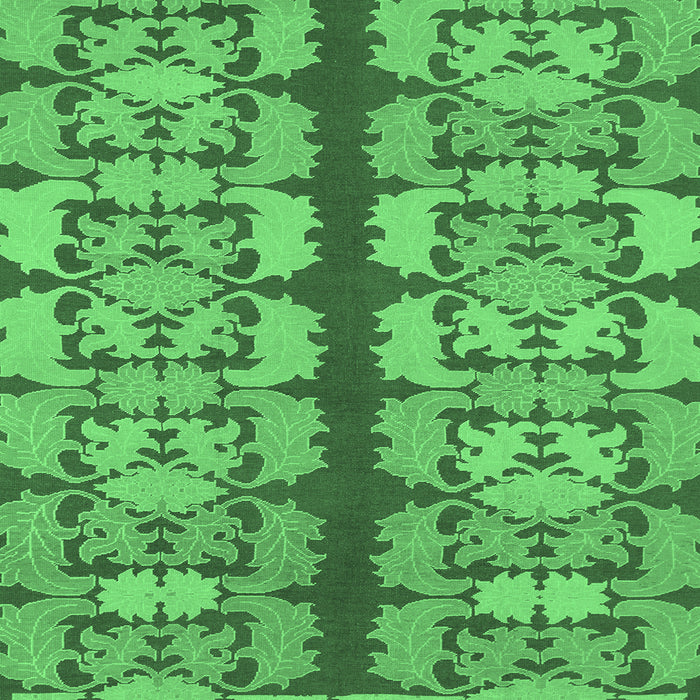 Square Abstract Emerald Green Modern Rug, abs1197emgrn