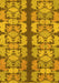 Abstract Yellow Modern Rug, abs1197yw