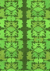 Abstract Green Modern Rug, abs1197grn