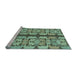 Sideview of Machine Washable Abstract Light Blue Modern Rug, wshabs1197lblu