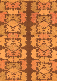 Abstract Orange Modern Rug, abs1197org