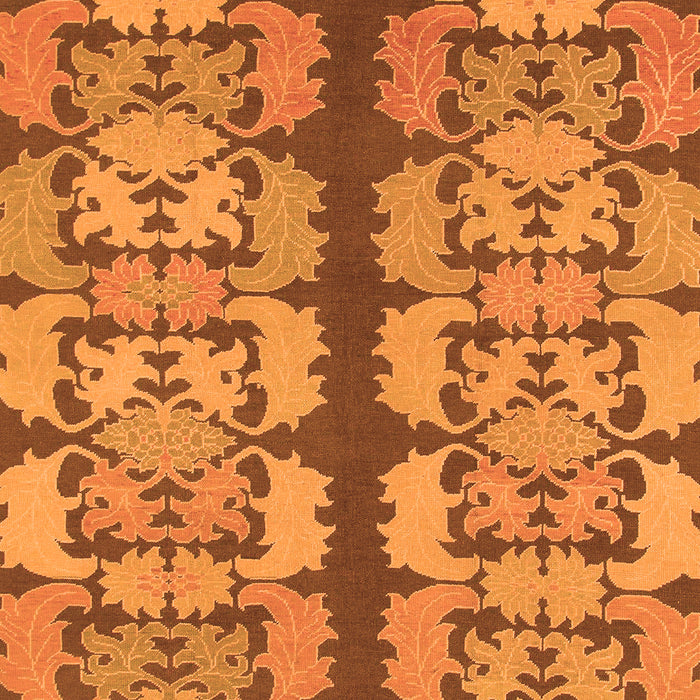 Machine Washable Abstract Orange Modern Area Rugs, wshabs1197org