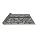 Sideview of Abstract Gray Modern Rug, abs1197gry