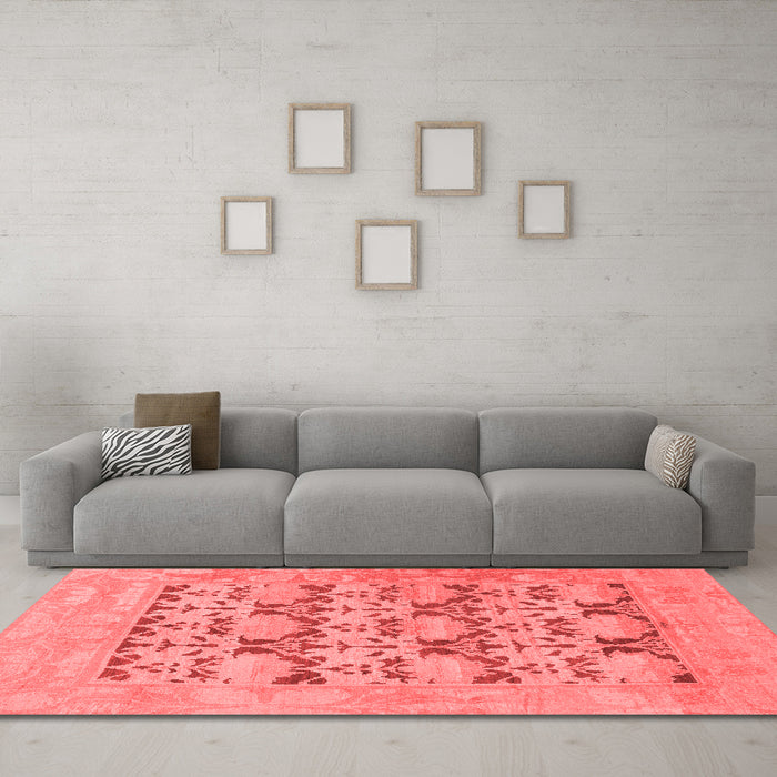 Traditional Red Washable Rugs
