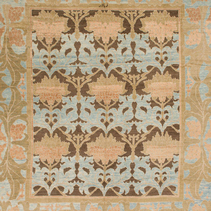 Machine Washable Abstract Brown Sugar Brown Rug, wshabs1198