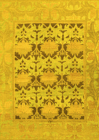 Oriental Yellow Traditional Rug, abs1198yw