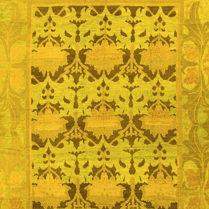 Oriental Yellow Traditional Rug, abs1198yw
