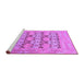 Sideview of Machine Washable Oriental Purple Traditional Area Rugs, wshabs1198pur