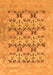 Machine Washable Oriental Orange Traditional Area Rugs, wshabs1198org