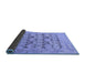 Sideview of Oriental Blue Traditional Rug, abs1198blu