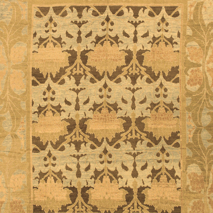 Machine Washable Oriental Brown Traditional Rug, wshabs1198brn