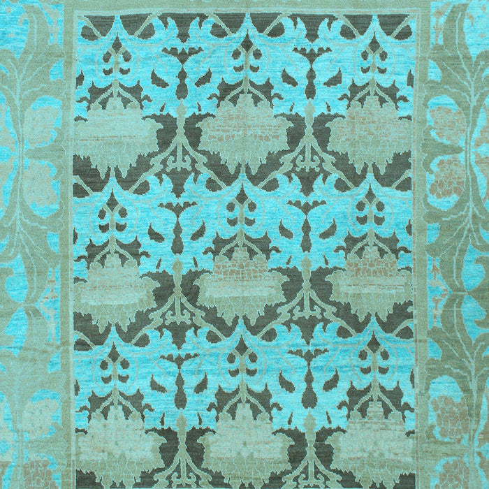 Oriental Light Blue Traditional Rug, abs1198lblu