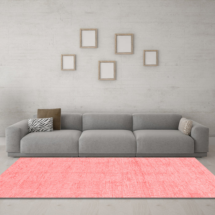 Modern Red Washable Rugs