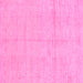 Square Machine Washable Abstract Pink Modern Rug, wshabs1199pnk