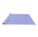 Sideview of Machine Washable Abstract Blue Modern Rug, wshabs1199blu