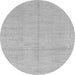 Round Machine Washable Abstract Gray Modern Rug, wshabs1199gry