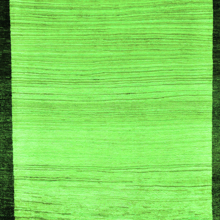 Machine Washable Solid Green Modern Area Rugs, wshabs119grn