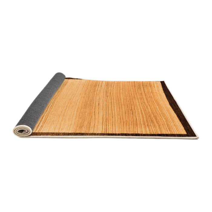 Sideview of Solid Orange Modern Rug, abs119org