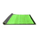 Sideview of Solid Green Modern Rug, abs119grn